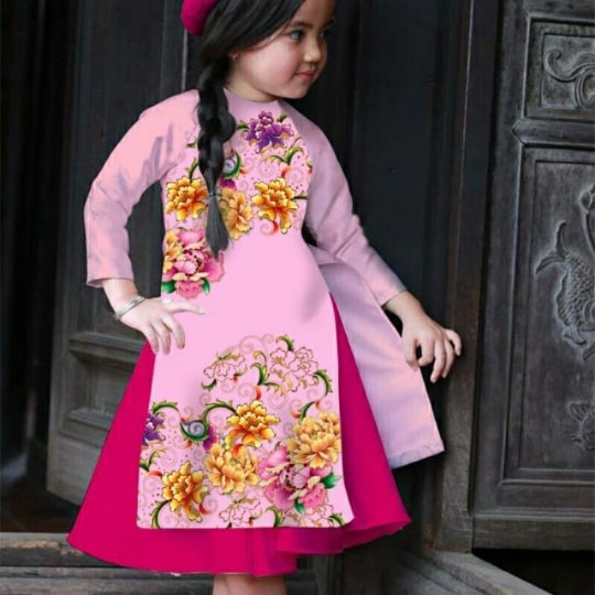 Áo Dài Hoa Mẫu Đơn - Ảnh 4