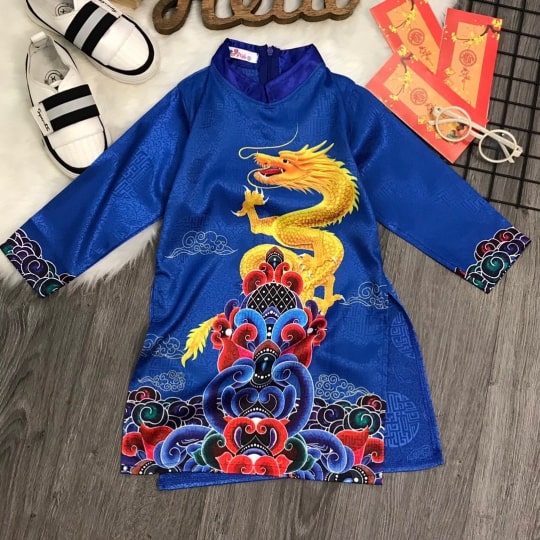 Áo Dài Đỏ Rông Vàng - Ảnh 4