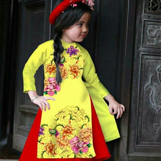 Áo Dài Hoa Mẫu Đơn - Ảnh 2